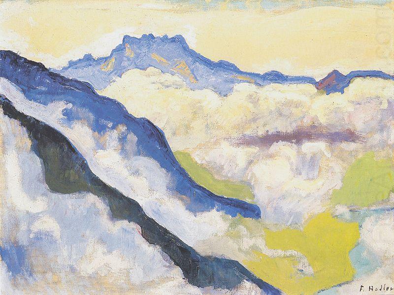 ie Dents du Midi von Caux aus, Ferdinand Hodler